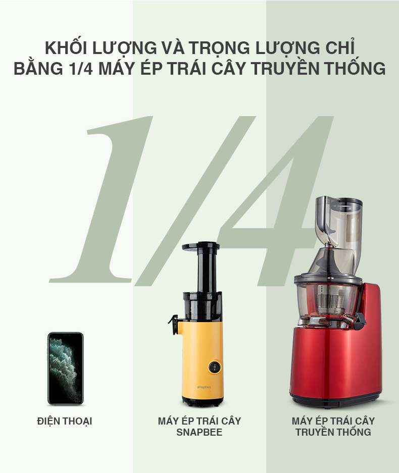 Máy ép chậm SnapBee - Máy ép SnapBee SK – 202VN - Máy ép trái cây SnapBee 6 máy ép chậm snapbee