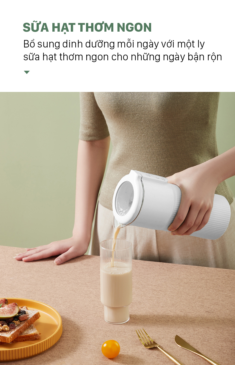 Máy Làm Sữa Hạt SnapBee - Máy Làm Sữa Hạt Mini SnapBee SK-205VN 4 máy làm sữa hạt snapbee việt nam