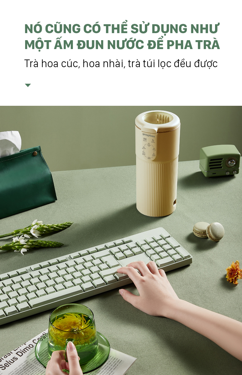 Máy Làm Sữa Hạt SnapBee - Máy Làm Sữa Hạt Mini SnapBee SK-205VN 5 14-snapbee