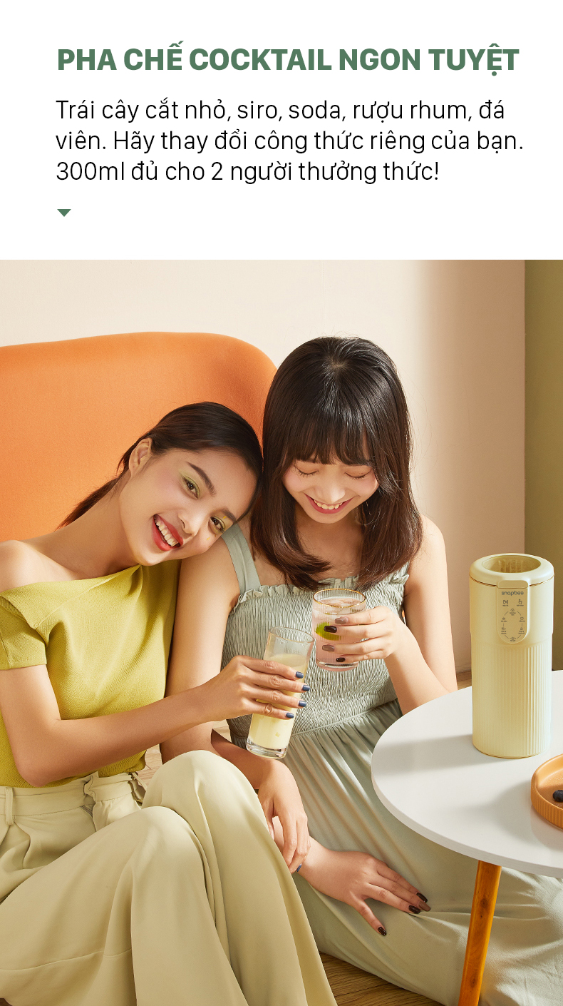Máy Làm Sữa Hạt SnapBee - Máy Làm Sữa Hạt Mini SnapBee SK-205VN 9 15-snapbee