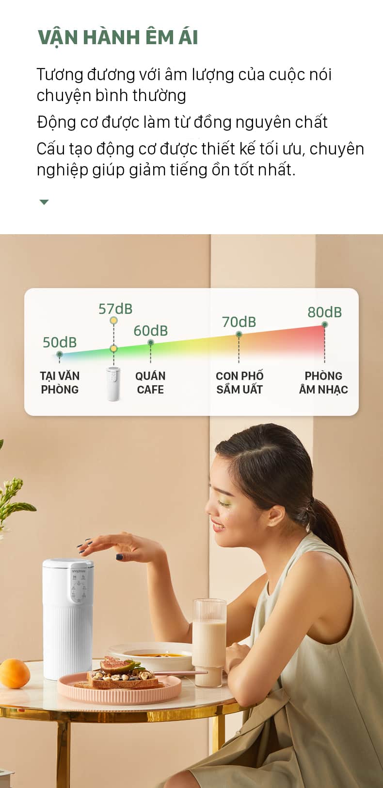 Máy Làm Sữa Hạt SnapBee - Máy Làm Sữa Hạt Mini SnapBee SK-205VN 11 máy xay nấu đa năng snapbee