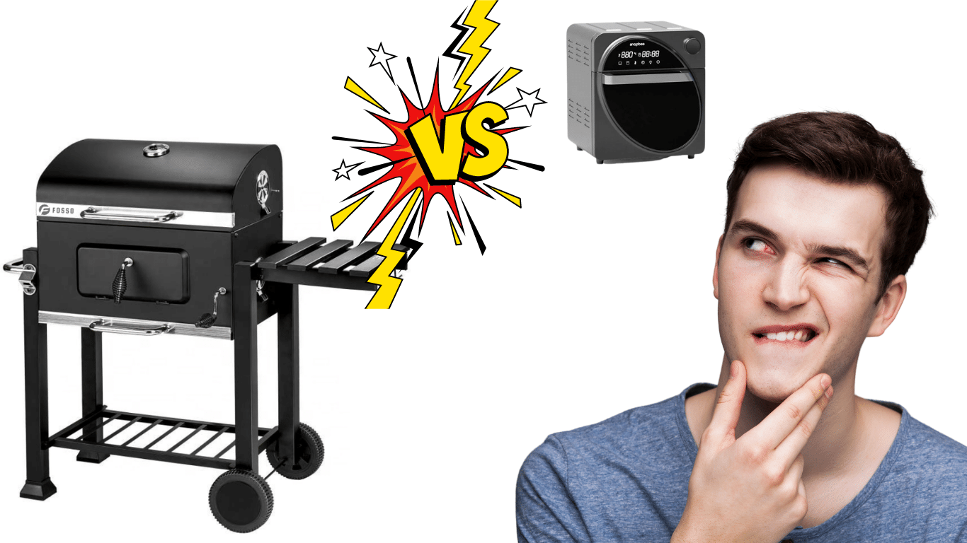 So Sánh Bếp Nướng Than Hoa Ngoài Trời Và Nồi Chiên Không Dầu 1 bếp nướng than hoa ngoài trời